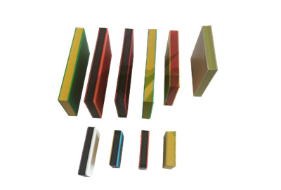 smooth green on yellow Two-Tone HDPE Sheets cost